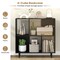 3-Tier Open Shelf Bookcase with 4 Compartments and 4 Metal Support Legs